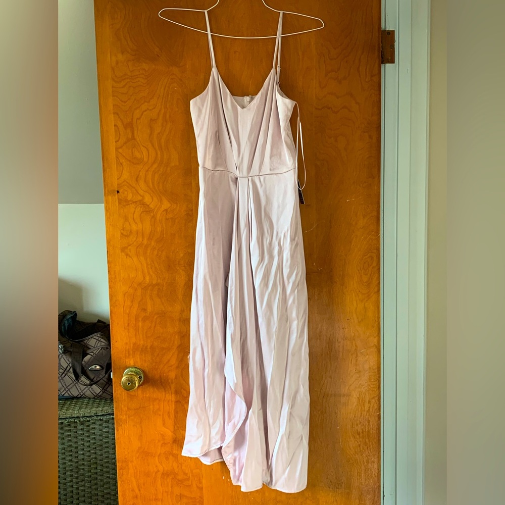 Pink Satin Dress
